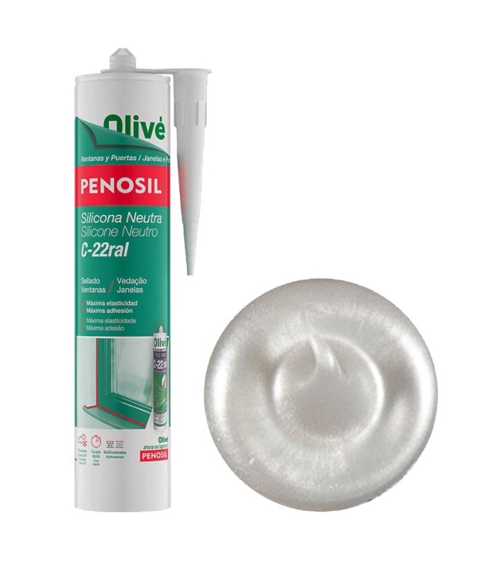 SILICONA NEUTRA C-22 PLATA  300ML