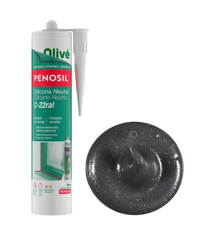 SILICONA NEUTRA C-22 GRIS MOTEADO 300ML