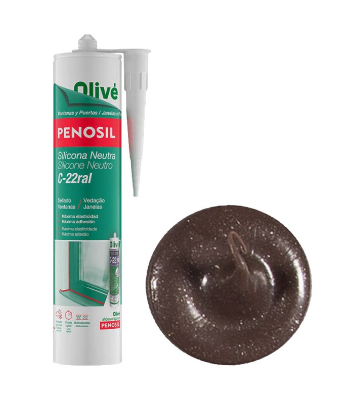 SILICONA NEUTRA C-22MARRÓN MOTEADO 300ML