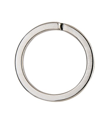 LLAVERO PLANO ACERO NIQUELADO.22X28