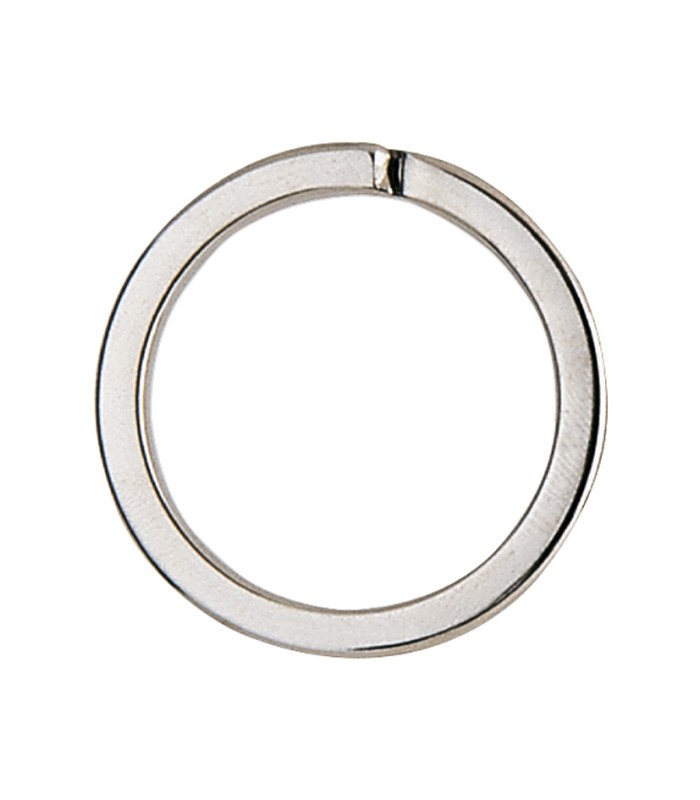 LLAVERO PLANO ACERO NIQUELADO.26X33