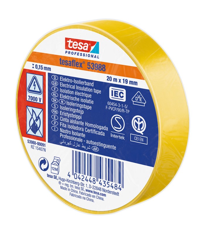 CINTA AIS.TESAFLEX 19X20M.NG.TESA AMAR.