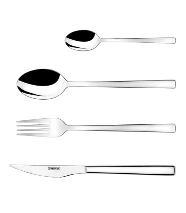 CUBIERTOS ACERO INOX GENOVA ESTUCHE 24PZ