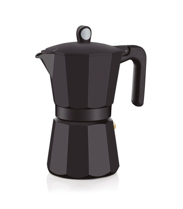 CAFETERA ALUM.INDUCTION NOIR 12 TZ.MONIX