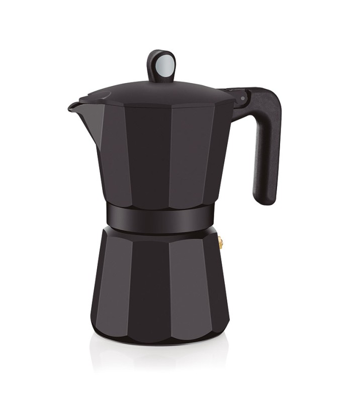 CAFETERA ALUM.INDUCTION NOIR 9 TZ. MONIX