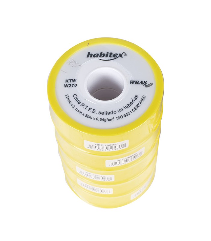 CINTA  PTFE PARA JUNTAS 25MMX50M.