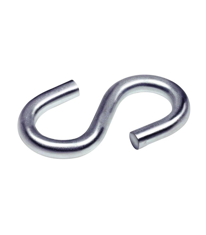 GANCHO TIPO "S" GALVANIZA. 4X35MM  6 UND