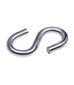 GANCHO TIPO "S" GALVANIZA. 4X35MM  6 UND