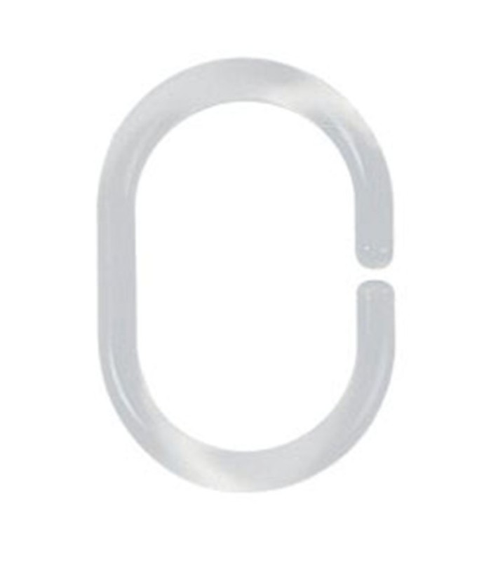 CORTINA BAÑO. 12 ANILLAS BLANCAS HABITEX