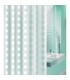 CORTINA BAÑO PVC 180X200CM.CUADRO BCO.