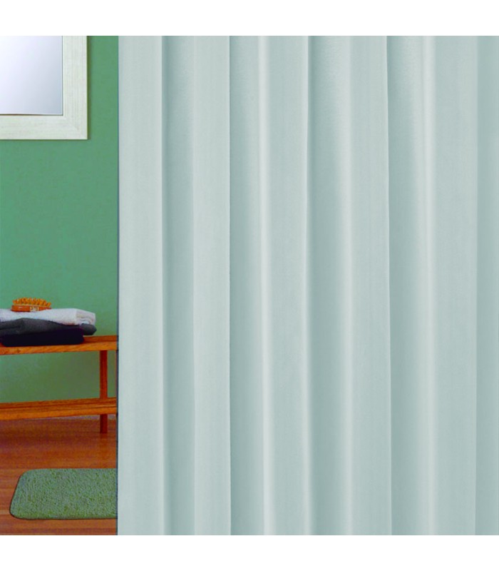 CORTINA BAÑO POLIESTER 180X200CM. GRIS