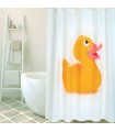 CORTINA BAÑO POLIEST.180X200 DUCK