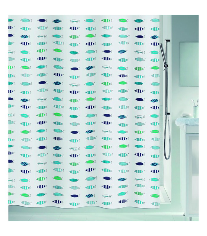 CORTINA BAÑO POLIEST.180X200 SANTORINI