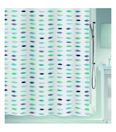 CORTINA BAÑO POLIEST.180X200 SANTORINI