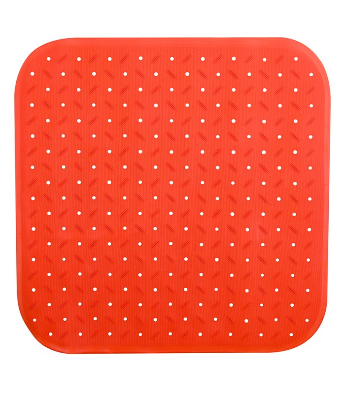 ALFOMBRA BAÑERA CLASSIC 54X54CM. NARANJA
