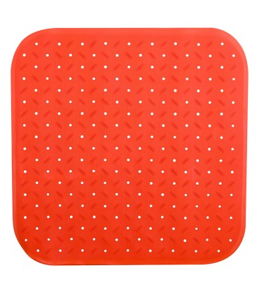 ALFOMBRA BAÑERA CLASSIC 54X54CM. NARANJA