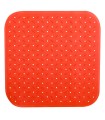 ALFOMBRA BAÑERA CLASSIC 54X54CM. NARANJA