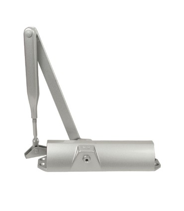 CIERRAPUERTAS TS68. BRAZO RET. PLATEADO.