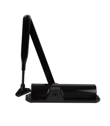 CIERRAPUERTAS TS68. BRAZO RETEN. NEGRO.