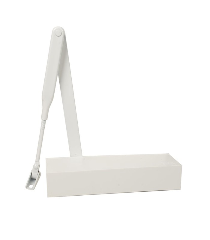 CIERRAPUERTAS TS71. BRAZO RETEN. BLANCO.