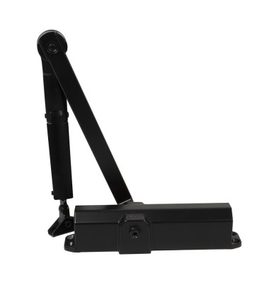 CIERRAPUERTAS TS COMPACT. RETEN. NEGRO.