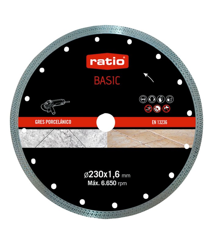 DISCO TURBO PORCELANICO Ø230 BASIC RATIO