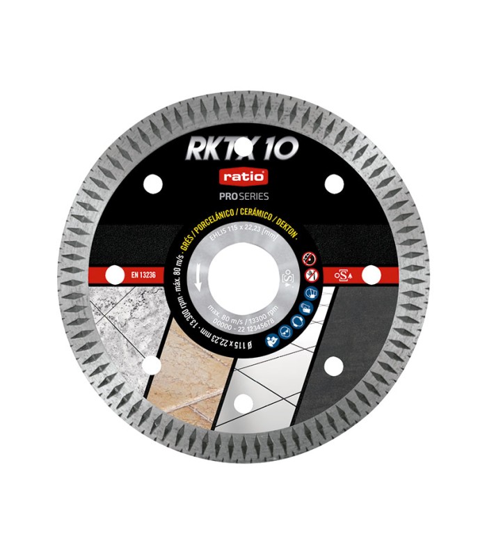 DISCO TURBO PORCELANICO RKTX10 115MM.