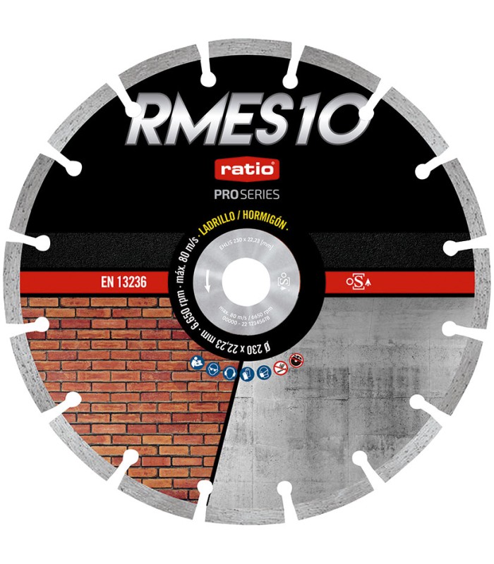 DISCO SEGM.LASER RMES10 230MM.RATIO