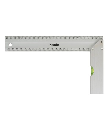 ESCUADRA CARPINTERO GRAD.25 CM.RATIO