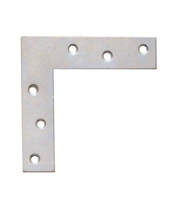 ESCUADRA PLANA CINCADA 80x80  MM.