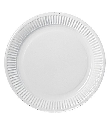 DISPLAY 15 PACKS 10 PLATOS 23CM. BLANCO