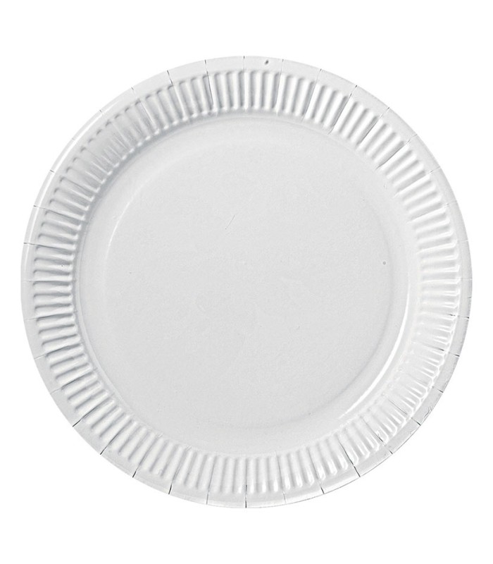 DISPLAY 15 PACKS 10 PLATOS 18CM. BLANCO