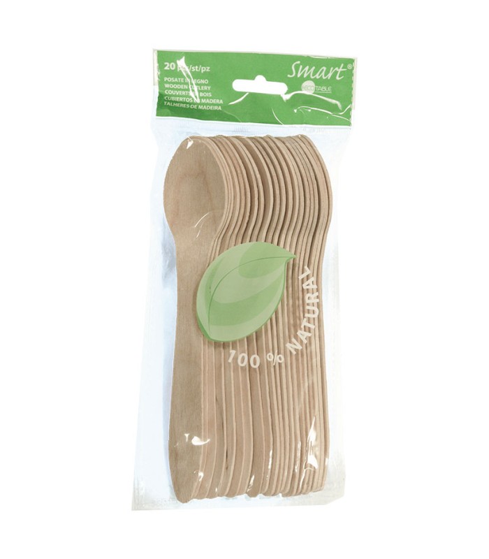 20 CUCHARAS MADERA