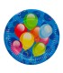 DISPLAY 12 PACKS 8 PLATOS 18CM. BALLOONS
