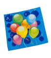 DISPLAY 12 PACKS 20 SERVILLETAS BALLOONS