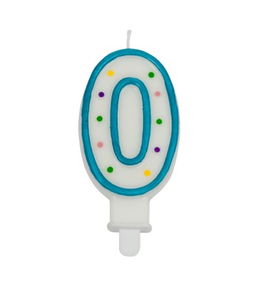 VELA CUMPLEAÑOS N. 0. CAJA 6 UN.