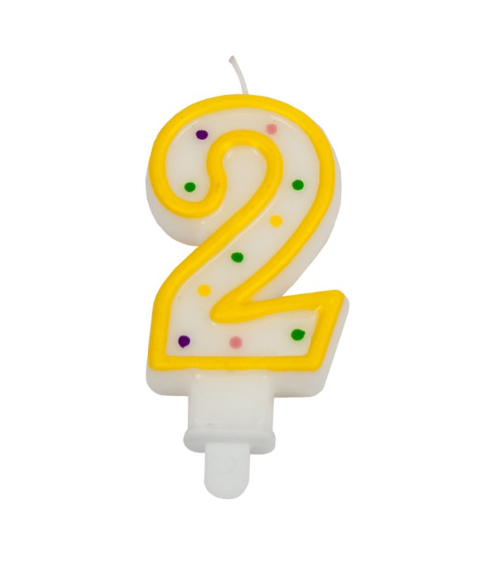 VELA CUMPLEAÑOS N. 2. CAJA 6 UN.