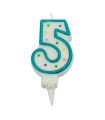 VELA CUMPLEAÑOS N. 5. CAJA 6 UN.