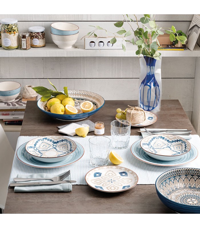 VAJILLA STONEWARE 18 PZ.METRO.CASABLANCA