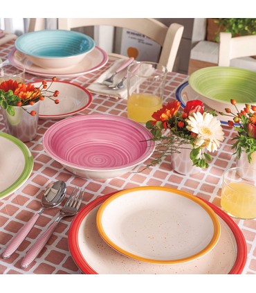 VAJILLA PORCELANA 18 PZAS. LOUISE HOLI