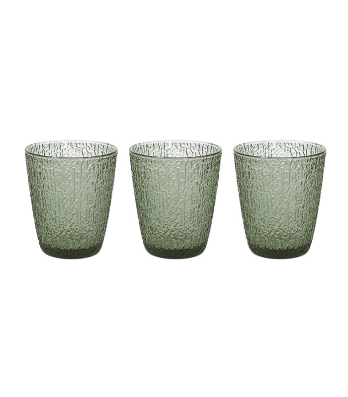 JUEGO 3 VASOS DAVOR VERDE