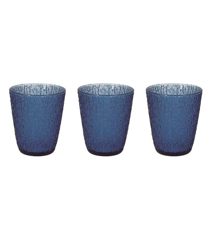 JUEGO 3 VASOS DAVOR AZUL