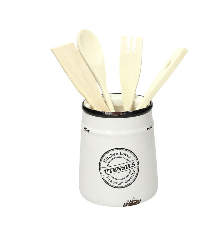 SERIE URBAN CHIC. BOTE UTENSILIOS 12 CM.