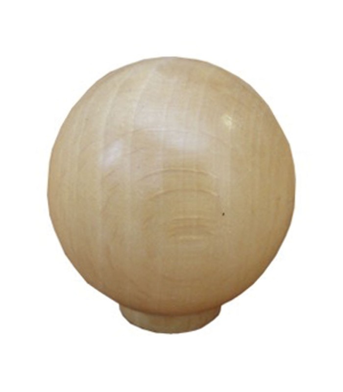 POMO BOLA DE 30 HAYA LACADO NATURAL