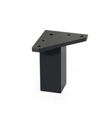 PATA CUADRADA ABS 40xh80 MM.NEGRO