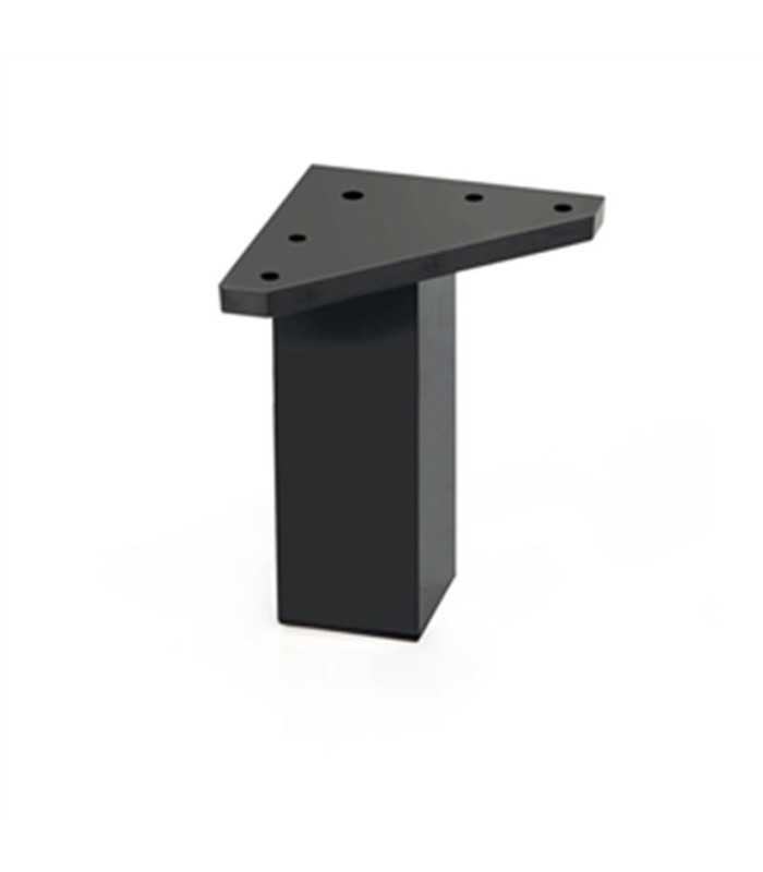 PATA CUADRADA ABS 40xh100 MM.NEGRO