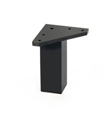 PATA CUADRADA ABS 40xh100 MM.NEGRO