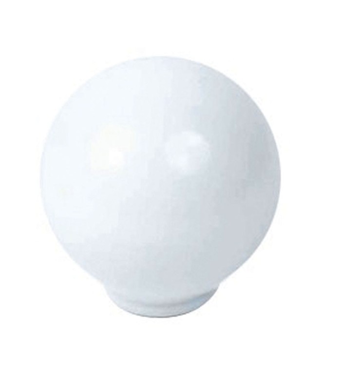 POMO BOLA ABS 29 MM BLANCO  BRILLO
