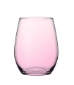 VASO CRISTAL AMBER 350CC. 6 UN. ROSA