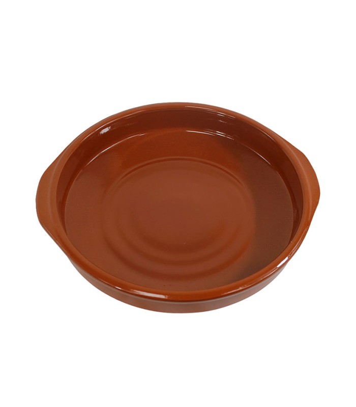 CAZUELA BARRO CLASICA C/ASAS 24 CM.